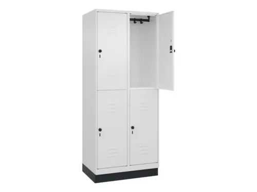 dubbeldekse locker,HxBxD 1950x800x500mm,2x2vak.,vak B 400mm