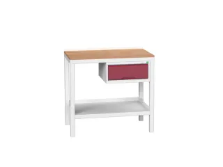 werkbank,HxBxD 930x1000x600mm,multiplexblad,4voeten,uitrusting: lade - 1