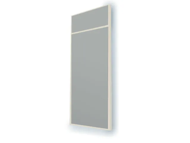 massieve wand,B 1200mm,wandkleur RAL7035,afdekprofielen RAL9010