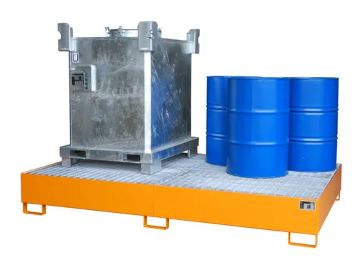 opvangbak,v. 2xIBC/10x200l vaten,opvangvol. 1000l