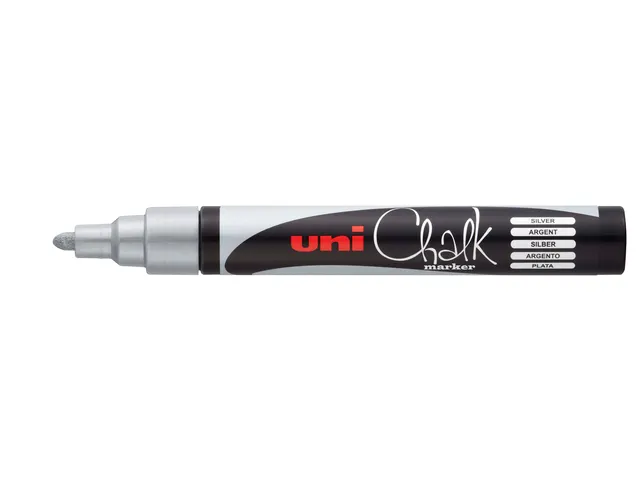 Krijtstift Uni-ball chalk rond 1.8-2.5mm zilver