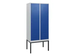 locker,HxBxD 1950x800x500mm,2vak,vak B 400mm,cil.-slot,voetonderstel