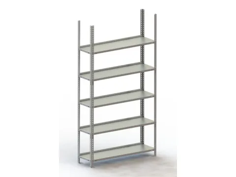 Schroefstelling Basisveld 1850x1004x304mm 5legborden 75kg Ral7035