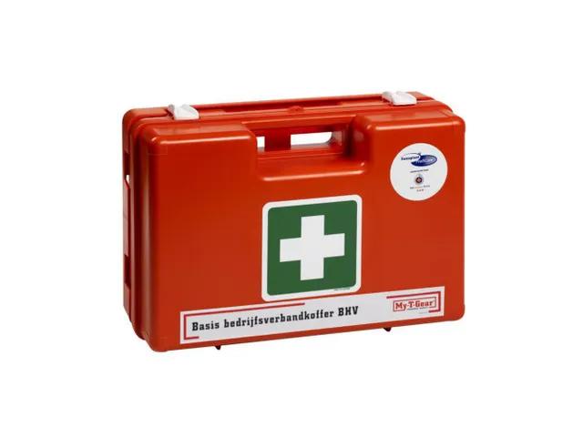 My-T-Gear basis verbandkoffer met wandhouder, oranje, per stuk
