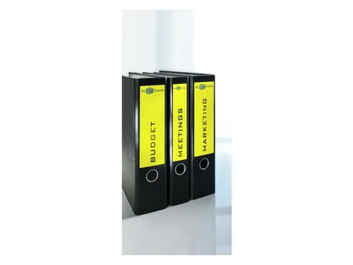 Rugetiket Avery Zweckform breed 192x61mm Geel L4769 80 stuks