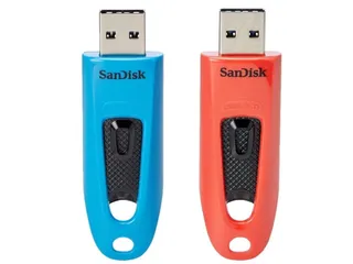 SanDisk Ultra USB Stick 64GB Blauw,Rood Duo Pack - 1