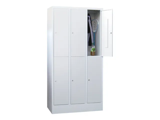 armoire multicases,HxlxP 1850x900x500mm,RAL7035,face avant RAL7035