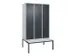 locker voor scheiding van kleding,HxBxD 2120x1200x815mm,3vak