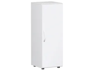 kantoorkast,HxBxD 1100x400x420mm,2xhouten vloer,3ordnerhoogte,romp wit - 1