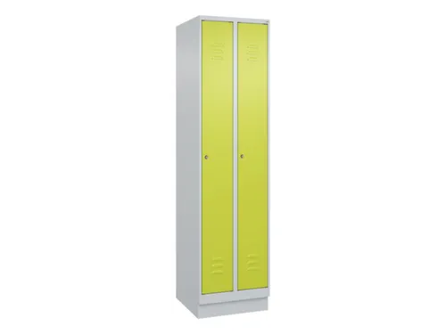 locker,HxBxD 1950x500x500mm,2vak,vak B 250mm,cil.-slot,sokkel