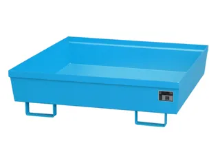 Opvangbak 4x 200l Opvangvol. 280l Blauw 335x 1200x 1200mm Open - 1