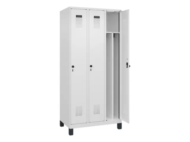 locker voor scheiding van kleding,HxBxD 1950x900x500mm,3vak