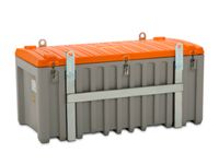 Opbergbox 750L H X B X D 800X 1700X 860Mm Kraanbaar Grijs/oranje