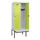 locker met bank,HxBxD 2120x800x815mm,2vak,vak B 400mm,draaigrendel