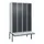 locker voor scheiding van kleding,HxBxD 2120x1200x815mm,4vak