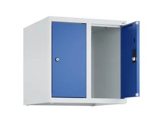 opzetkast,v. locker,2vak.,vak B 250mm,HxBxD 500x500x500mm,vleugeldeur - 2