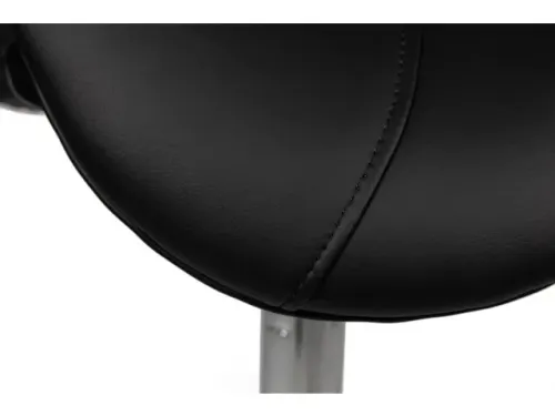 Zadelkruk Kapperskruk Zwart Lage Gasveer Zonder Rugleuning