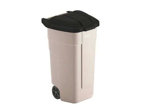 Mobiele container 100 Liter Beige Zwart