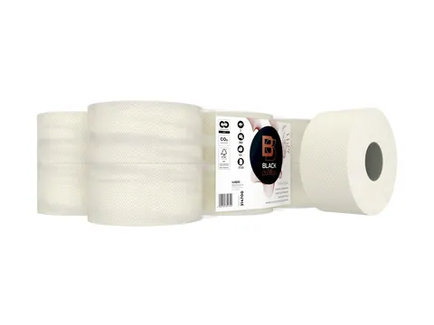 BlackSatino 314700 GreenGrow Jumbo Toiletpapier 2-laags Lichtbeige 12