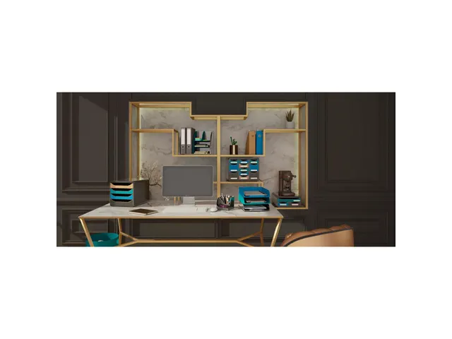 Brievenbak A4 Combo Styli Neo Deco Eendenblauw
