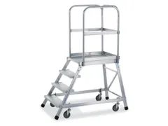 Bordestrap Aluminium Bordes Hxbxd 960x600x800mm 4treden Aluminium