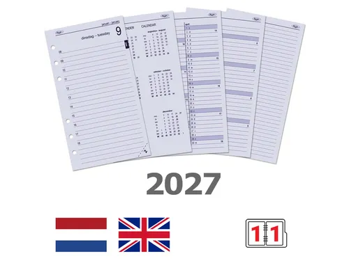 Agendavulling 2027 Kalpa Personal 1dag/1pagina