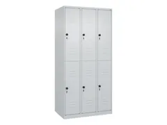 dubbeldekse locker,HxBxD 1850x900x500mm,3x2vak.,vak B 300mm