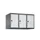 opzetkast,v. locker,3vak.,vak B 300mm,HxBxD 500x900x500mm,vleugeldeur