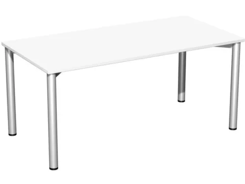 vergadertafel,HxBxD 720x1600x800mm,rechthoekig,4voeten RAL9006