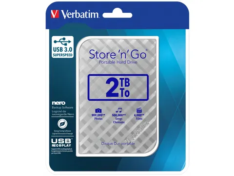 Store 'n' Go USB 3.0 Draagbare harde schijf 2TB Zilver