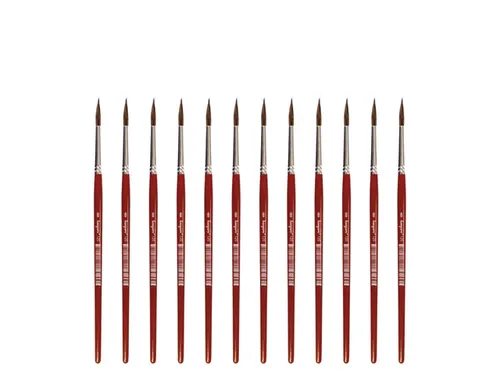 Penseel Kangaro Serie 120 rond Nr. 8 geitenhaar doos 12 stuks