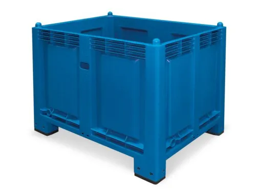 Stapelcontainer Pp Hxbxd 850x1200x800mm 550 Liter 4Poten Blauw