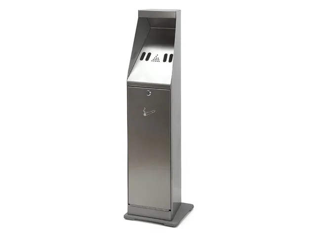 Asbak staand Vepa Bins zuil vrijstaand RVS 31025411