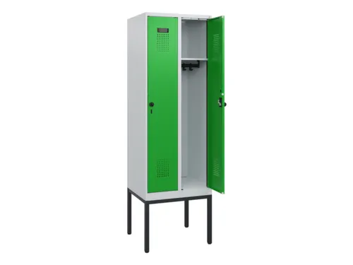 schoollocker,HxBxD 1950x600x500mm,2vak,vak B 300mm,draaigrendel