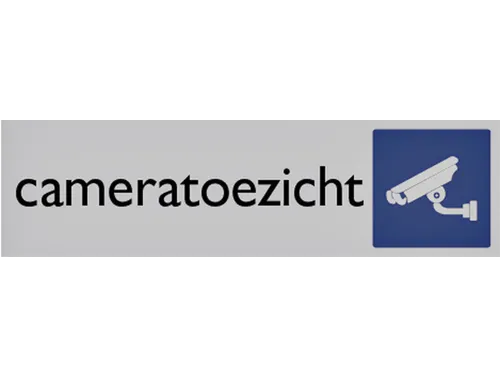 Infobord pictogram cameratoezicht 165x44mm