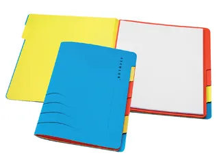 Sorteermap Jalema Secolor sixtab A4 6 vaks blauw karton - 2