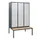 Dubbeldekse dekenkist,HxBxD 1950x1200x815mm,3x2vak.,vak B 400mm