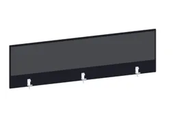 baliepaneel bureau aanbouw achter CC-zwart BN8010-antraciet 1600mm