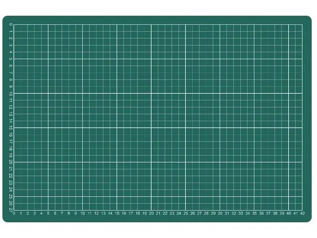 Tapis de coupe A4 30x22cm vert