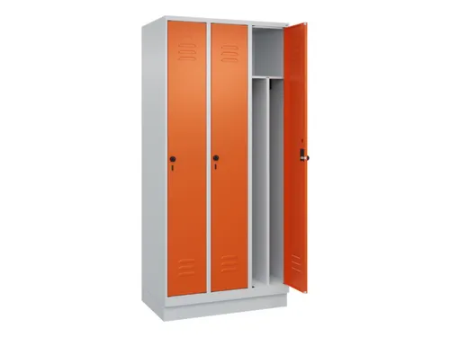 locker voor scheiding van kleding,HxBxD 1950x900x500mm,3vak