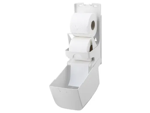 Toiletpapier Dispenser 2 Rollen Verticaal Wit