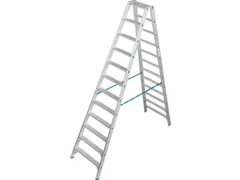 dubbele ladder,beide zijden,2x12treden m. R13-laag,treden met profiel