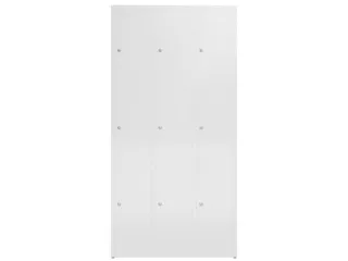 Lockerkast 1800x870x500mm 3x3 vakken cilinderslot, sokkel, RAL9003 - 2