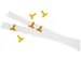 planningspijl,B 7mm,kunststof,geel transparant