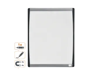 Nobo droog uitwisbaar whitebord met gewelfde lijst 35.5x28cm - 2
