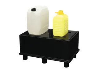 Opvangbak Hdpe 870x470x415mm V. 2x60l M. Poten Pe Plaat 60l - 2