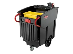 Mega Brute Mobiele Afvalverzamelaar Rubbermaid Zwart