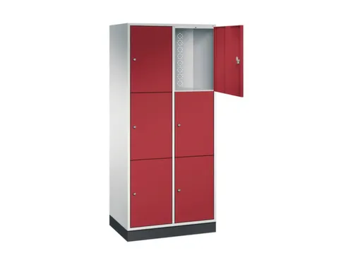grootvolume-lockersysteem,RAL 7035/RAL 3003,HxBxD 1950x820x500mm