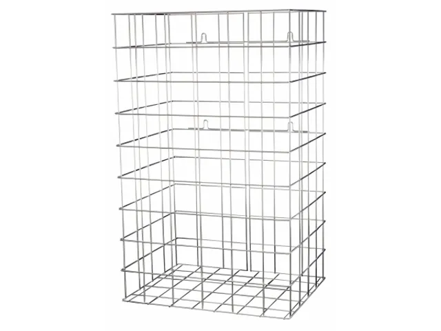 Afvalkorf Aluminium Look 50 Liter