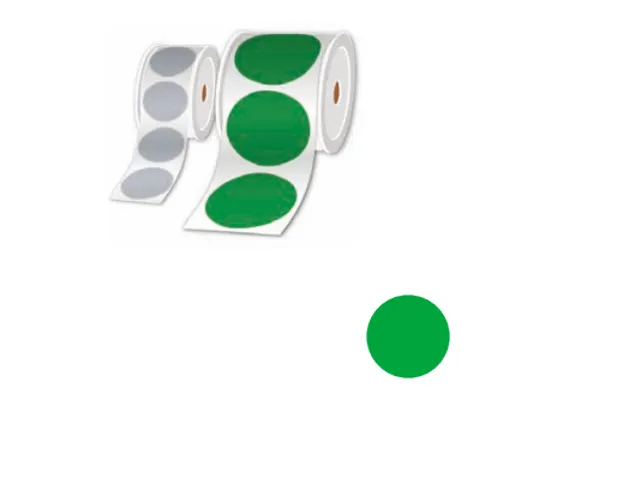 Brother LTZ17050FPEL, Groen, Cirkel, 5 cm, 500 stuk(s)